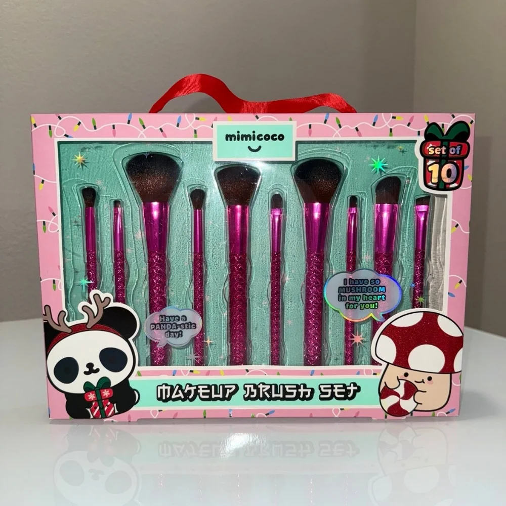 Mimicoco 10 Purple Artisan Make Up Brushes NIB Sealed
